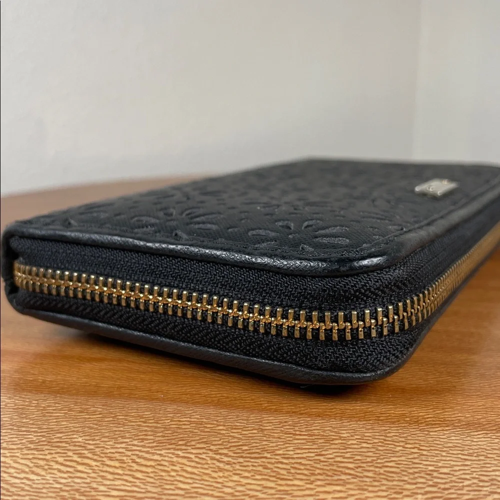 KATE SPADE New York Cedar Street Perforated Lacey Wallet Black Leather